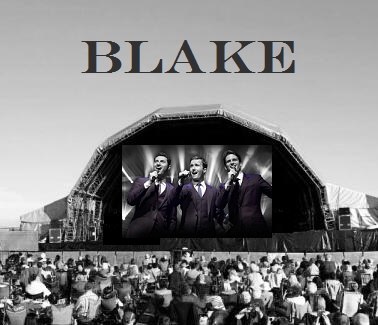 Blake on stage!